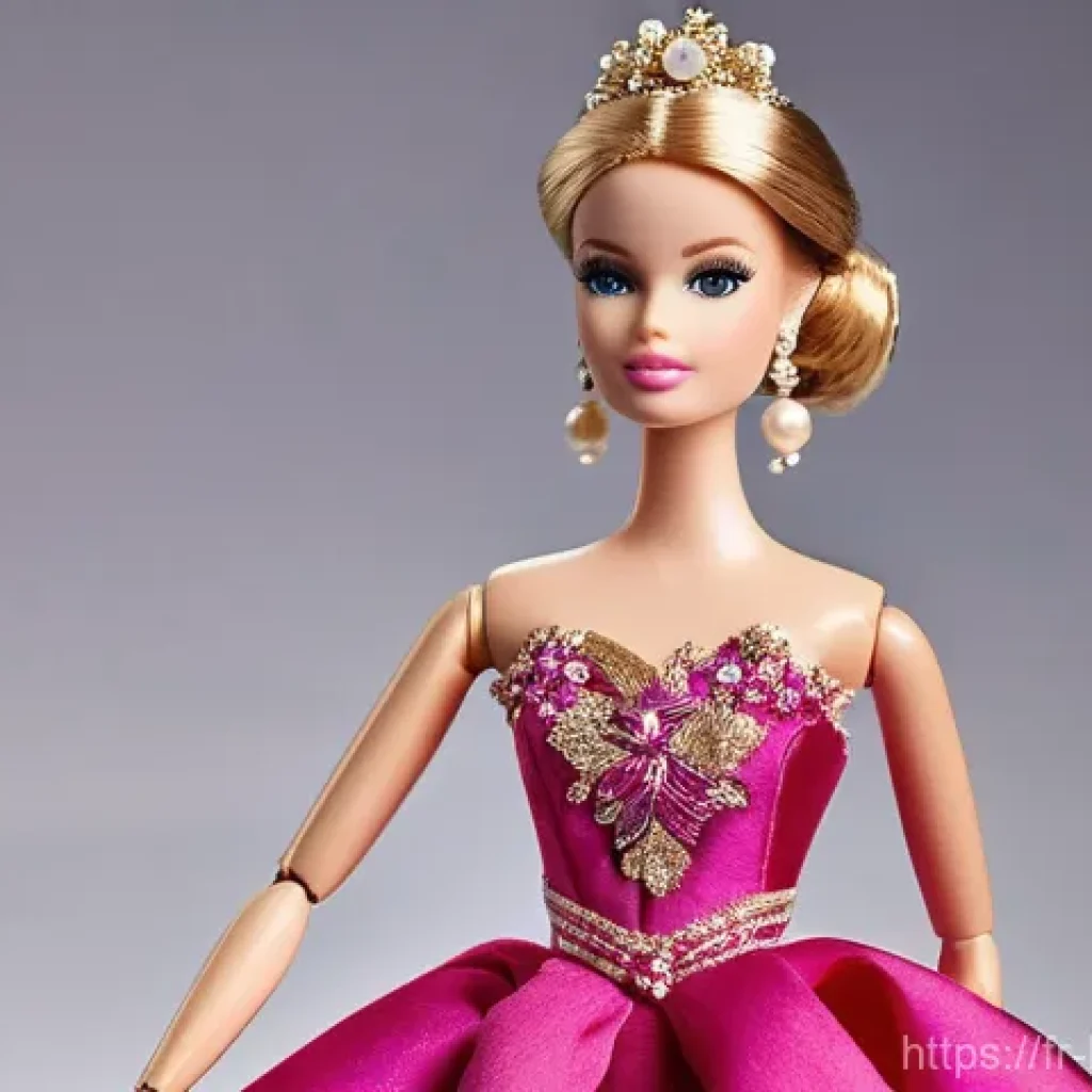 바비 패션 디자이너 시리즈 - A Barbie doll in an exquisite, miniature haute couture ball gown, inspired by Oscar de la Renta's cl...